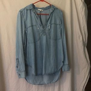 Lou & Grey by LOFT chambray top